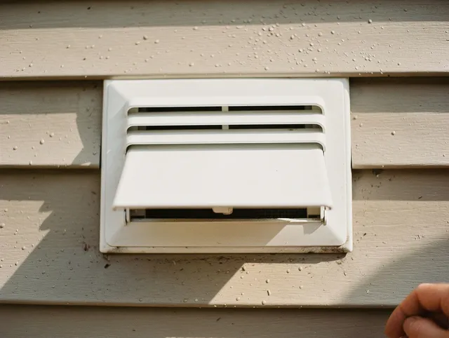 Florence-Graham Dryer Vent Cleaning technician performing professional exhaust vent cleaning at a residential property in Florence-Graham