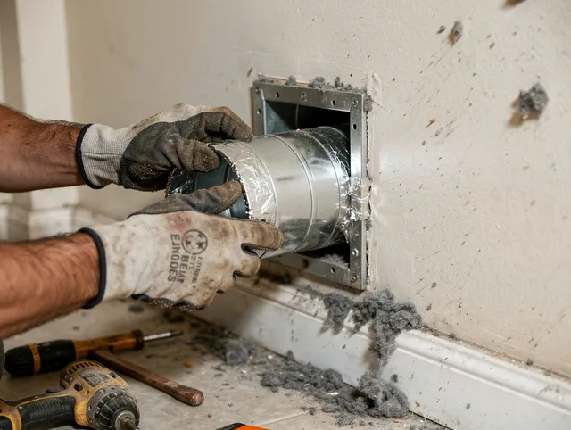 Professional dryer vent repair and installation by Florence-Graham Dryer Vent Cleaning in Florence-Graham