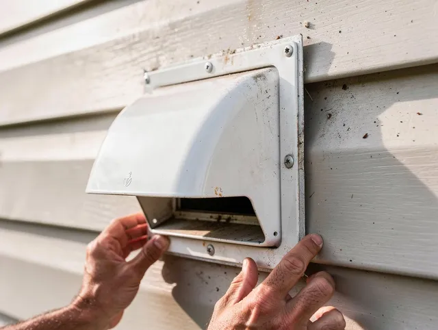 Florence-Graham Dryer Vent Cleaning technician delivering thorough residential dryer vent cleaning service in Florence-Graham